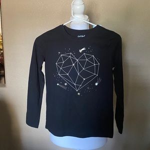 Cat and Jack girls large 10-12 celestial long sleeve shirt